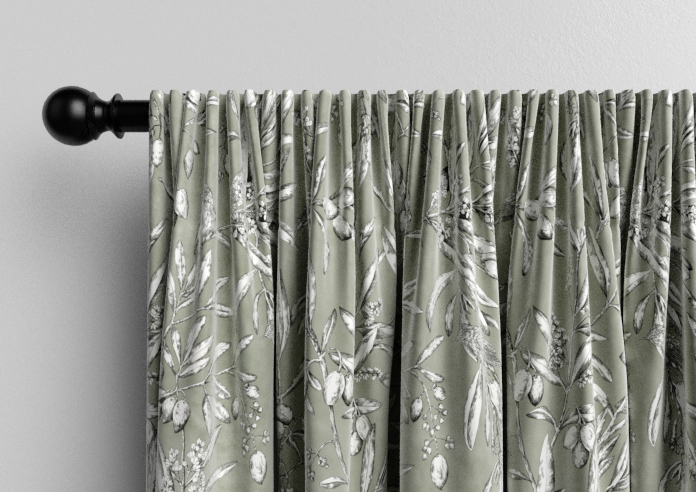 Aviary Velvet, Spruce - Made to Measure Curtain - Image 9